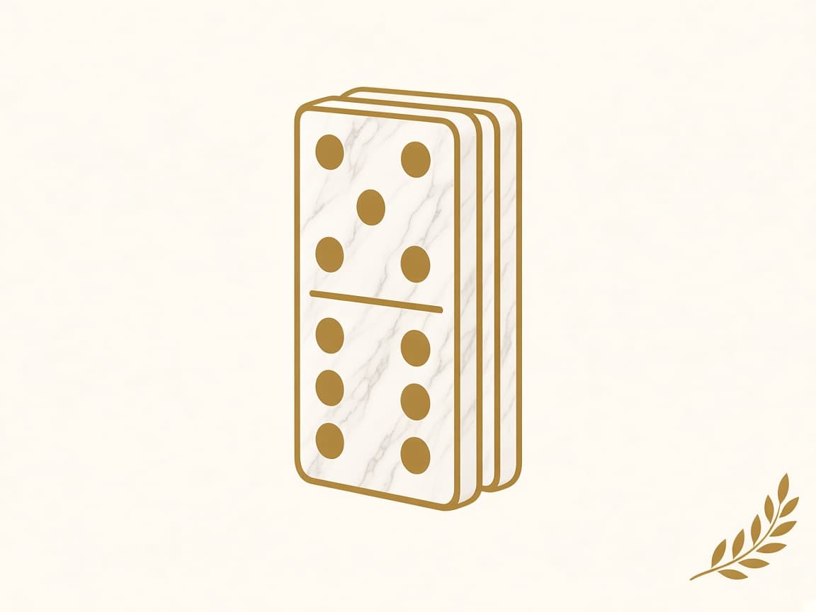 Ilustração do jogo Dominó